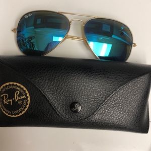 Ray-Ban Blue Mirror Aviators (58mm)